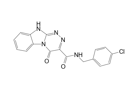 N-(4-chlorobenzyl)-4-keto-1H-[1,2,4]triazino[4,3-a]benzimidazole-3-carboxamide