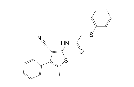 N-(3-cyano-5-methyl-4-phenyl-2-thienyl)-2-(phenylsulfanyl)acetamide