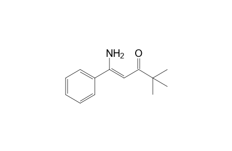 (Z)-1-Amino-4,4-dimethyl-1-phenylpent-1-en-3-one