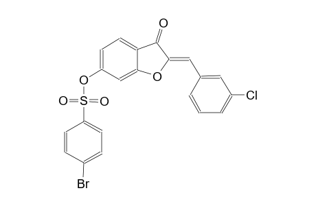 benzenesulfonic acid, 4-bromo-, (2Z)-2-[(3-chlorophenyl)methylene]-2,3-dihydro-3-oxobenzofuranyl ester
