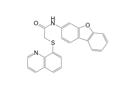 N-dibenzo[b,d]furan-3-yl-2-(8-quinolinylsulfanyl)acetamide