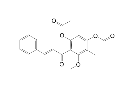 2-Propen-1-one, 1-[4,6-bis(acetyloxy)-2-methoxy-3-methylphenyl]-3-phenyl-