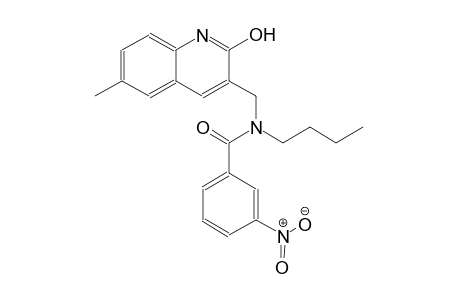 N-butyl-N-[(2-hydroxy-6-methyl-3-quinolinyl)methyl]-3-nitrobenzamide