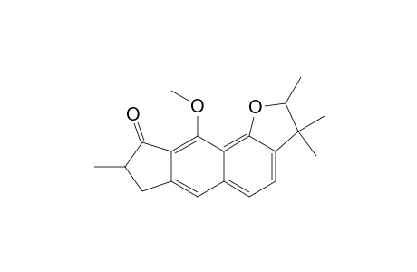 9H-Cyclopenta[6,7]naphtho[1,2-b]furan-9-one, 2,3,7,8-tetrahydro-10-methoxy-2,3,3,8-tetramethyl-