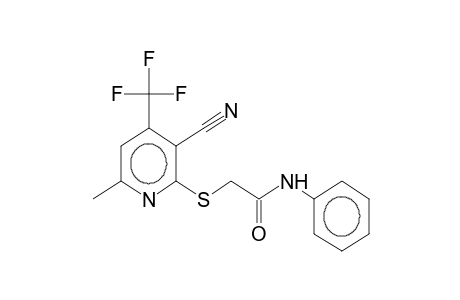 2-phenylcarbamoylmethylthio-3-cyano-4-trifluoromethyl-6-methylpyridine