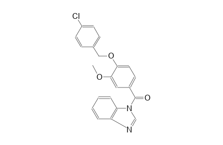 1-(4-[(4-Chlorobenzyl)oxy]-3-methoxybenzoyl)-1H-benzimidazole