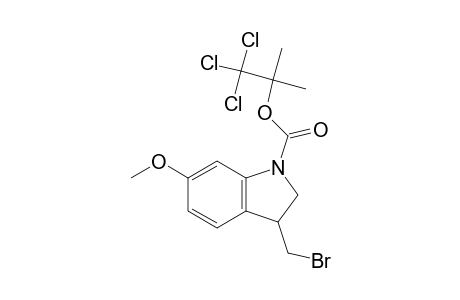 6-Methoxy-3-(bromomethyl)-2,3-dihydro-1H-indole-1-carboxylic acid, 2,2,2-trichloro-1,1-dimethylethyl ester