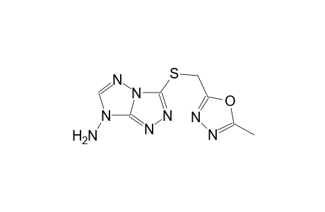 7H-1,2,4-Triazolo[4,3-b]-1,2,4-triazol-7-amine, 3-(5-methyl-1,3,4-oxadiazol-2-ylmethylthio)-