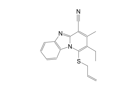 1-(allylsulfanyl)-2-ethyl-3-methylpyrido[1,2-a]benzimidazole-4-carbonitrile
