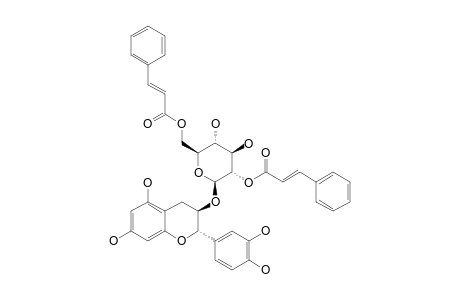 (+)-CATECHIN-3-O-BETA-D-GLUCO-(2,6-BIS-CINNAMOYL)-PYRANOSIDE