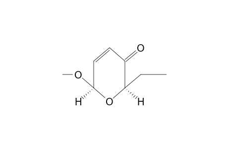 cis-2-ETHYL-6-METHOXY-2H-PYRAN-3(6H)-ONE