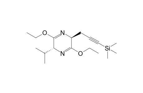 3-[(2S,5R)-3,6-diethoxy-5-isopropyl-2,5-dihydropyrazin-2-yl]prop-1-ynyl-trimethyl-silane