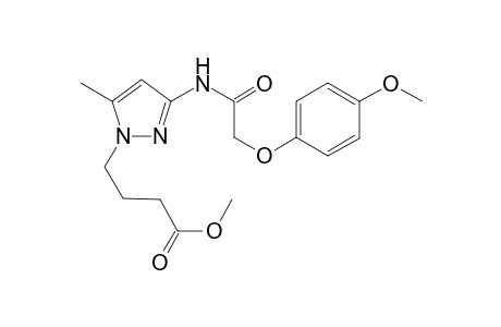 1H-Pyrazole-1-butanoic acid, 3-[[2-(4-methoxyphenoxy)acetyl]amino]-5-methyl-, methyl ester