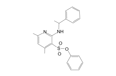 (+-)-Phenyl 4,6-dimethyl-2-[1-(phenylethyl)amino]pyridine-3-sulfonate