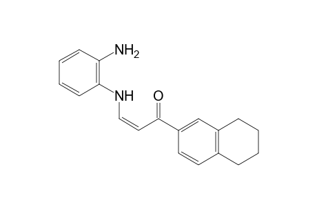 (Z)-3-(2-Aminophenylamino)-1-(5,6,7,8-tetrahydronaphthalen-2-yl)-prop-2-en-1-one