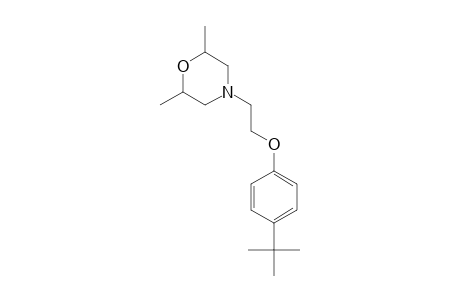 Morpholine, 4-[2-[4-(1,1-dimethylethyl)phenoxy]ethyl]-2,6-dimethyl-