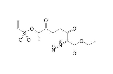 (S)-ethyl 2-hydrazono-3,6-dioxo-7-(vinylsulfonyloxy)octanoate