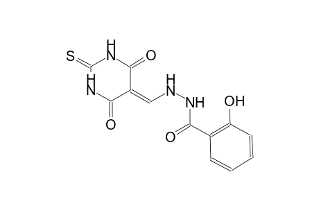 benzoic acid, 2-hydroxy-, 2-[(tetrahydro-4,6-dioxo-2-thioxo-5(2H)-pyrimidinylidene)methyl]hydrazide