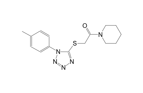 1-({[1-(4-methylphenyl)-1H-tetraazol-5-yl]sulfanyl}acetyl)piperidine