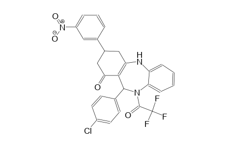 11-(4-chlorophenyl)-3-(3-nitrophenyl)-10-(trifluoroacetyl)-2,3,4,5,10,11-hexahydro-1H-dibenzo[b,e][1,4]diazepin-1-one