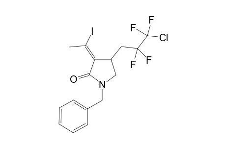 1-Benzyl-4-(2'-chlorotetrafluoroethylmethyl)-3-(E)-(1'-iodopethylidene)-2(3H)-dihydropyrrolidone