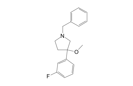 1-benzyl-3-(2,3-fluorophenyl)-3-methoxypyrrolidine