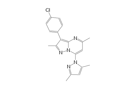 3-(4-chlorophenyl)-7-(3,5-dimethyl-1H-pyrazol-1-yl)-2,5-dimethylpyrazolo[1,5-a]pyrimidine