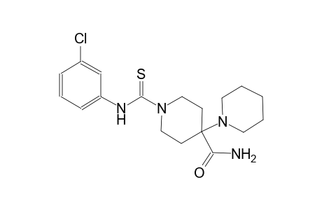 1'-((3-chlorophenyl)carbamothioyl)-[1,4'-bipiperidine]-4'-carboxamide