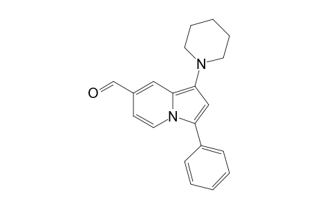 3-Phenyl-1-(piperidin-1-yl)indolizine-7-carbaldehyde