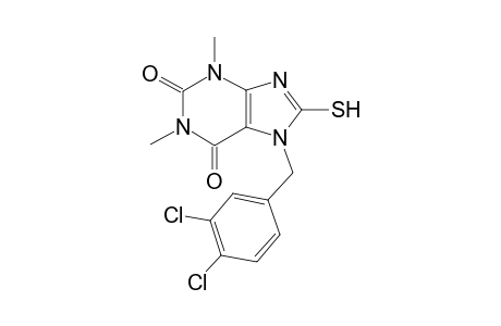 1H-Purine-2,6-dione, 3,9-dihydro-9-(3,4-dichlorobenzyl)-1,3-dimethyl-8-mercapto-