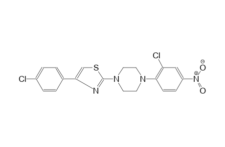 1-(2-Chloro-4-nitrophenyl)-4-[4-(4-chlorophenyl)-1,3-thiazol-2-yl]piperazine