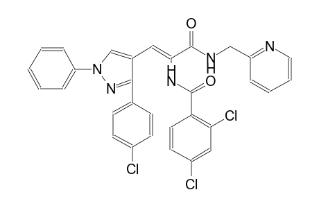 benzamide, 2,4-dichloro-N-[(Z)-2-[3-(4-chlorophenyl)-1-phenyl-1H-pyrazol-4-yl]-1-[[(2-pyridinylmethyl)amino]carbonyl]ethenyl]-