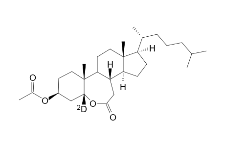 3.beta.-acetoxy-5-deutero-6-oxa-B-homo-5.beta.-choletan-7-one