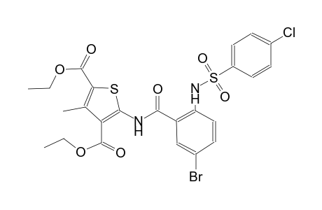2,4-thiophenedicarboxylic acid, 5-[[5-bromo-2-[[(4-chlorophenyl)sulfonyl]amino]benzoyl]amino]-3-methyl-, diethyl ester