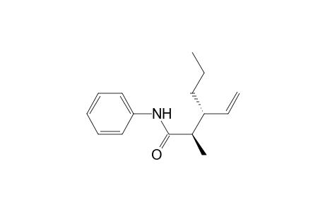Hexanamide, 3-ethenyl-2-methyl-N-phenyl-, (R*,R*)-