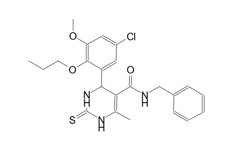 N-benzyl-4-(5-chloro-3-methoxy-2-propoxyphenyl)-6-methyl-2-thioxo-1,2,3,4-tetrahydro-5-pyrimidinecarboxamide