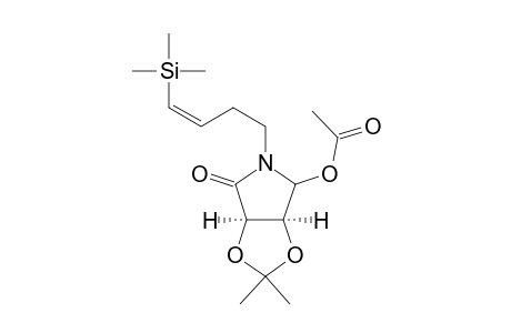 (3R,4S)-1-[(Z)-4-(trimethylsilyl)-3-butenyl]-3,4-(isopropylidenedioxy)-5-acetoxypyrrolidin-2-one