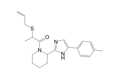 2-(allylthio)-1-(2-(5-(p-tolyl)-1H-imidazol-2-yl)piperidin-1-yl)propan-1-one
