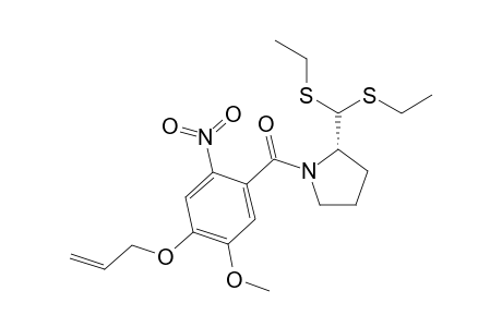 (4-allyloxy-5-methoxy-2-nitro-phenyl)-[(2S)-2-[bis(ethylsulfanyl)methyl]pyrrolidin-1-yl]methanone