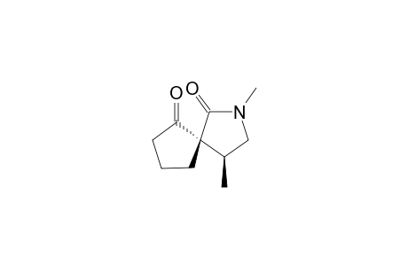 (+-)-2,4-Dimethyl-2-azaspiro[4.4]nonan-1,6-dione