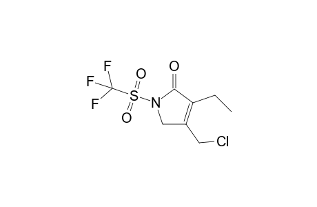 4-(chloromethyl)-3-ethyl-1-(trifluoromethylsulfonyl)-1H-pyrrol-2(5H)-one