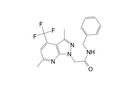 N-benzyl-2-[3,6-dimethyl-4-(trifluoromethyl)-1H-pyrazolo[3,4-b]pyridin-1-yl]acetamide