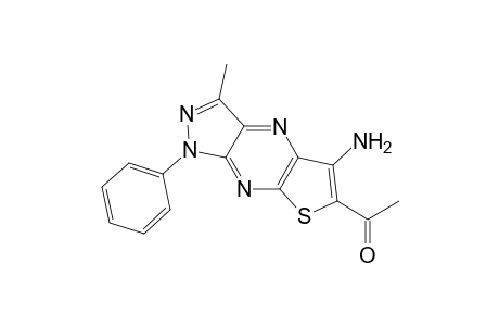 6-Acetyl-5-amino-3-methyl-1-phenyl-1H-thieno[3,2-e]pyrazolo[3,4-b]pyrazine