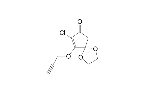 8-chloro-9-propargyloxy-1,4-dioxaspiro[4.4]non-8-en-7-one