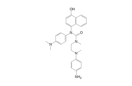 Urea, N-[2-[(4-aminophenyl)methylamino]ethyl]-N'-[4-(dimethylamino)phenyl]-N'-(4-hydroxy-1-naphthalenyl)-N-methyl-