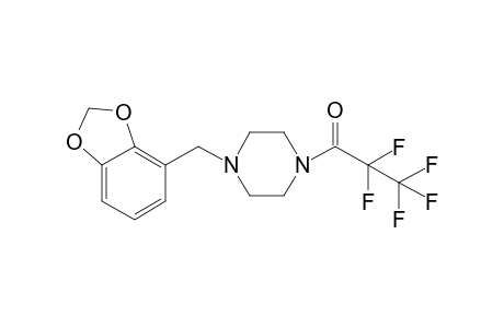 1-(4-(Benzo[D][1,3]dioxol-4-ylmethyl)piperazin-1-yl)-2,2,3,3,3-pentafluoropropan-1-one