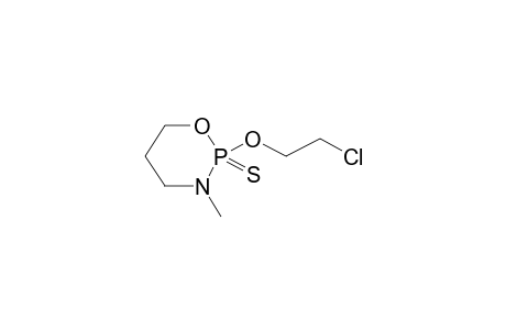 2-(2-CHLOROETHOXY)-2-THIONO-3-METHYL-1,3,2-OXAAZAPHOSPHORINANE