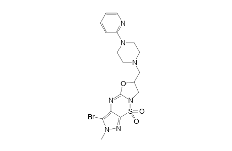 3-BROMO-2-METHYL-6-[1-[4-(2-PYRIDYL)-PIPERAZINYL]]-METHYL-6,7-DIHYDRO-2H-OXAZOLO-[3,2-B]-PYRAZOLO-[4,3-E]-[1,2,4]-THIADIAZINE-9,9-DIOXIDE