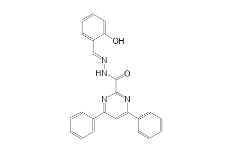 2-pyrimidinecarboxylic acid, 4,6-diphenyl-, 2-[(E)-(2-hydroxyphenyl)methylidene]hydrazide