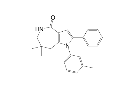 7,7-Dimethyl-1-(3-methylphenyl)-2-phenyl-6,8-dihydro-5H-pyrrolo[3,2-c]azepin-4-one